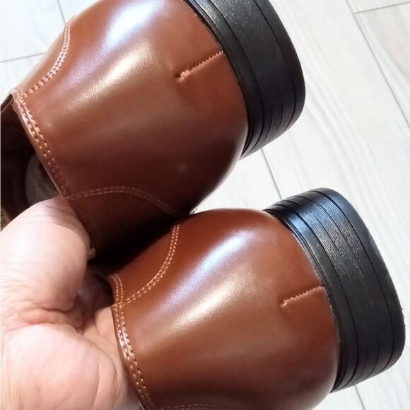 (84-4449)  Bruno Marc Men Oxfords Fashion Square Toe Shoes Slip On Loafer Sz 10.